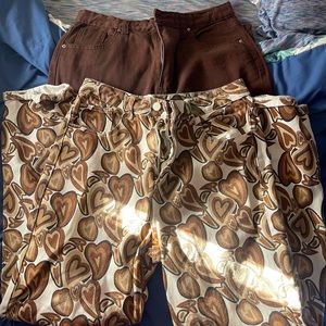 I have two pairs of shein M jeans. too big on me only worn once!